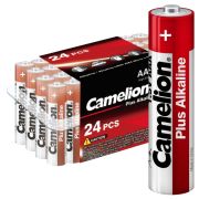 Элемент питания алкалиновый AAA/LR03 1.5В Plus Alkaline LR03-PB24 (уп.24шт) Camelion 7615