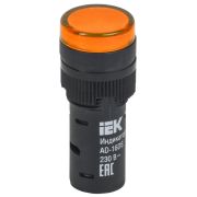 Лампа светосигнальная AD16DS d16мм 230В AC желт. KARAT IEK BLS10-ADDS-230-K05-16
