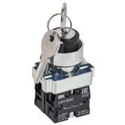 Переключатель LAY5-BG45 на 2 полож. 1НО+1НЗ с ключ. без фиксации KARAT IEK BSW80-BG-2-K02