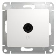 Розетка телевизионная проходная TV 1-м СП Glossa 4дБ механизм бел. SE GSL000192
