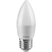 Лампа светодиодная 71 630 OLL-C37-6-230-2.7K-E27-FR 6Вт свеча 2700К тепл. бел. E27 600лм 176-264В ОНЛАЙТ 71630