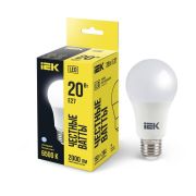 Лампа светодиодная A70 20Вт грушевидная 6500К холод. бел. E27 230В IEK LLE-A60-20-230-65-E27