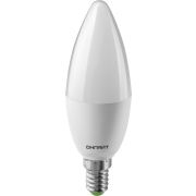 Лампа светодиодная 61 958 OLL-C37-10-230-6.5K-E14-FR 10Вт свеча 6500К холод. бел. E14 1000лм 176-264В ОНЛАЙТ 61958