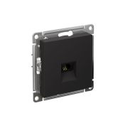 Розетка телефонная 1-м СП AtlasDesign RJ11 механизм карбон SE ATN001081