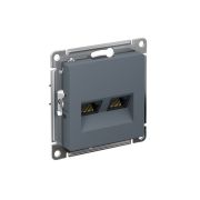 Розетка компьютерная 2-м AtlasDesign RJ45 кат.5E механизм грифель SE ATN000785