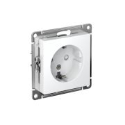 Розетка 1-м СП AtlasDesign 16А IP20 с заземл. защ. шторки механизм бел. SE ATN000145