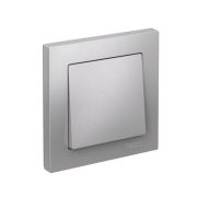 Выключатель 1-кл. СП AtlasDesign 10А IP20 (сх. 1) 10AX в сборе алюм. SE ATN000312