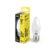Лампа светодиодная C35 9Вт свеча 3000К E27 230В IEK LLE-C35-9-230-30-E27