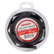 Трубка термоусадочная ТУТ нг 5.0/2.5 черн. ролик 2.44м Rexant 29-0026