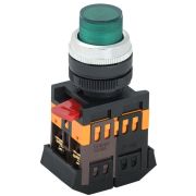 Кнопка ABLFP-22 d22мм 1НО+1НЗ 240В неон зел. GENERICA BBT20-ABLFP-K06