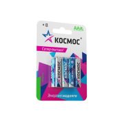 Элемент питания алкалиновый AAA/LR03 BP-8 (блист.8шт) КОСМОС KOCLR03BL8