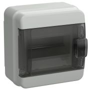 Корпус КМПн-6 TEKFOR IP65 черн. прозр. дверь пластик. IEK TF5-KP72-N-06-65-K03-K02