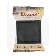 Выключатель 1-кл. ОП LETO черн. бархат LEZARD 752-4200-100