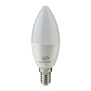 Лампа светодиодная RS LED C37 E14 8W 220-240V 8Вт свеча матовая 2700К тепл. бел. E14 800лм 220-240В Ra90 Русский Свет 15010545058