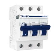 Выключатель автоматический модульный 3п C 10А 6кА PRIZMA TOKOV ELECTRIC TKE-PZ60-MCBI-3-10-C