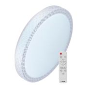 Светильник светодиодный PREMIUM SAPHIR 75Вт 230В 3000-6500К 6000лм IP40 495х115мм настенно-потолочный управляемый с пультом ДУ КОСМОС KSSaph75W