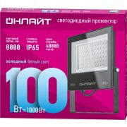 Прожектор светодиодный 90 500 OFL-03-100-6.5K-BL-IP65-LED 100Вт 6500K IP65 8000лм черн. ОНЛАЙТ 90500