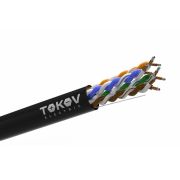 Кабель витая пара U/UTP 4х2х24 AWG кат.5E CCA PE outdoor Fluke tested (м) TOKOV ELECTRIC TKL-C06-U42CCA-5E-305-OD
