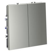 Выключатель 2-кл. СП S70 10А механизм сталь Voltum VLS020105