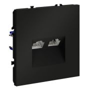 Розетка компьютерная 2-м СП S70 RJ45 + RJ45 кат.6 механизм черн. матов. Voltum VLS060208