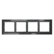 Рамка 4-м S70 стеклян. графит Voltum VLS110407