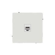 Розетка компьютерная 1-м KANT RJ45 кат.6A без шторки бел. песок DKC 7010673