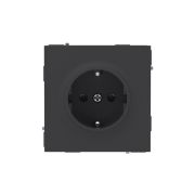 Розетка силовая KANT 2P+E защ. шторки черн. уголь DKC 7012003