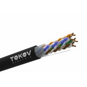 Кабель витая пара U/UTP 4х2х24AWG(0.52мм) кат.5E PE outdoor Fluke tested (м) PRO TOKOV ELECTRIC TKP-C05-U42-5E-RU-OD