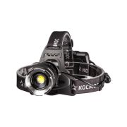 Фонарь налобный аккум. 10Вт P70 LED/Li-ion18650 3х1200мА.ч алюм. КОСМОС KOC853Lit