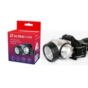 Фонарь налобный LED 5352 14LED 4 режима 3хR03 металлик Ultraflash 10261