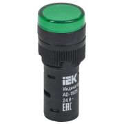 Лампа светосигнальная AD16DS d16мм 24В AC/DC зел. KARAT IEK BLS10-ADDS-024-K06-16