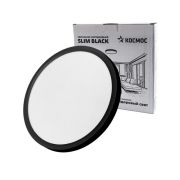 Светильник светодиодный SLIM BLACK 28Вт 4500К IP40 2398лм 230В 300х25мм КОСМОС KSlim28w_B4500K