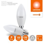 Лампа светодиодная LED G4 Value LVCLB100 12W/940 CRI95 12Вт 4000К 1200лм свеча матов. E14 170-250В OSRAM 4099854308697